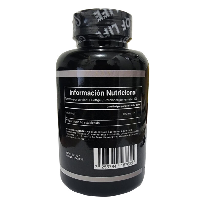 Resveratrol Garden of Life - nutricional - nenolab